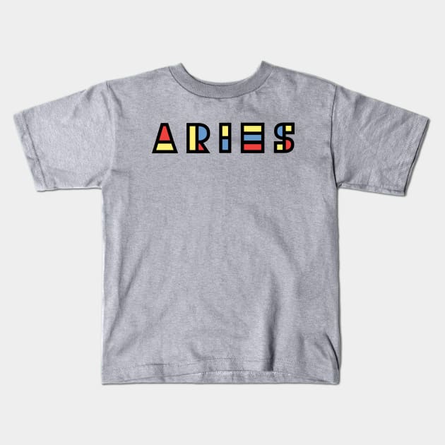 Aries Kids T-Shirt by gnomeapple